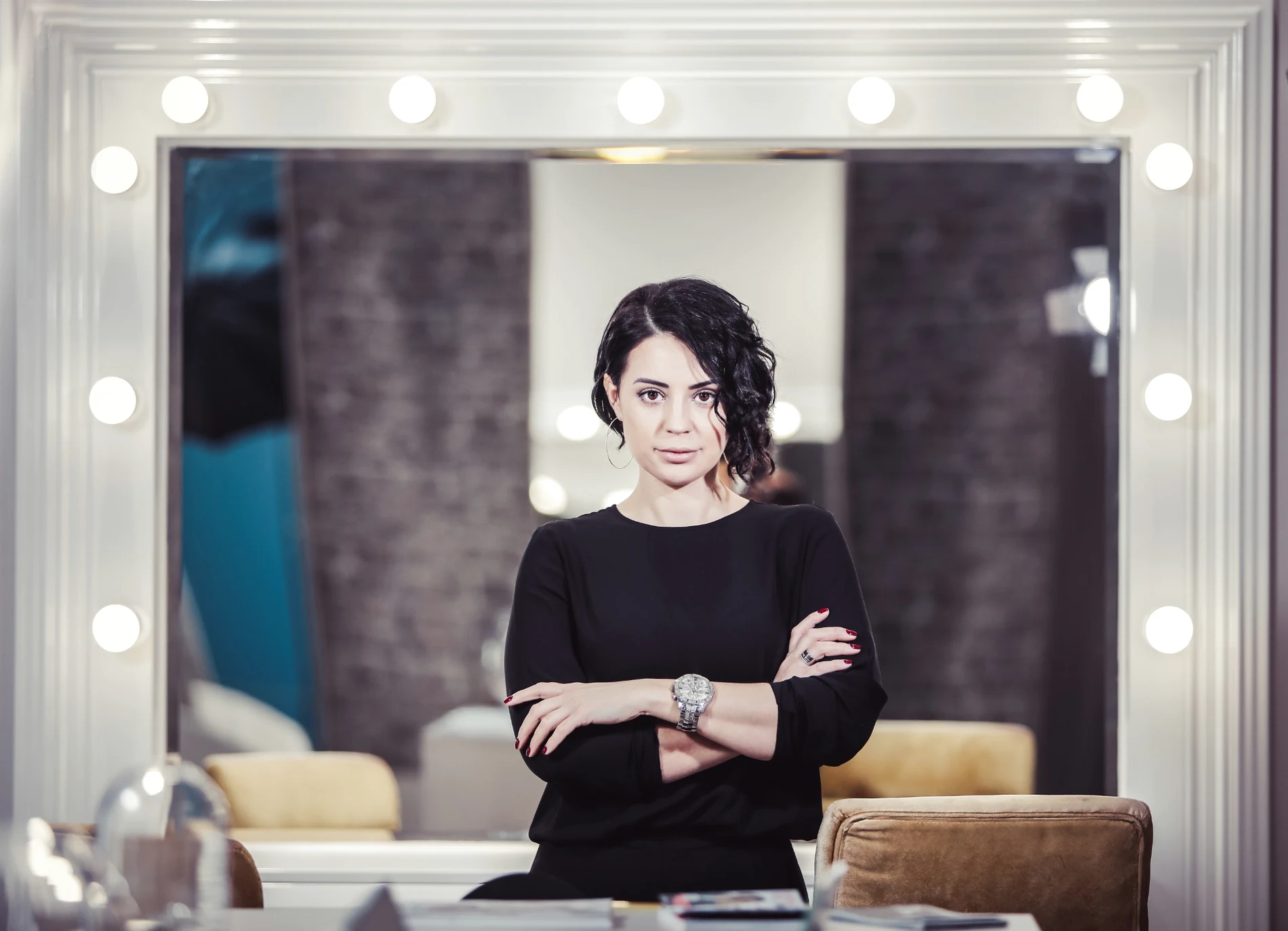 Ksenija Karabegovic editorial portrait, natural eyebrow microblading expert